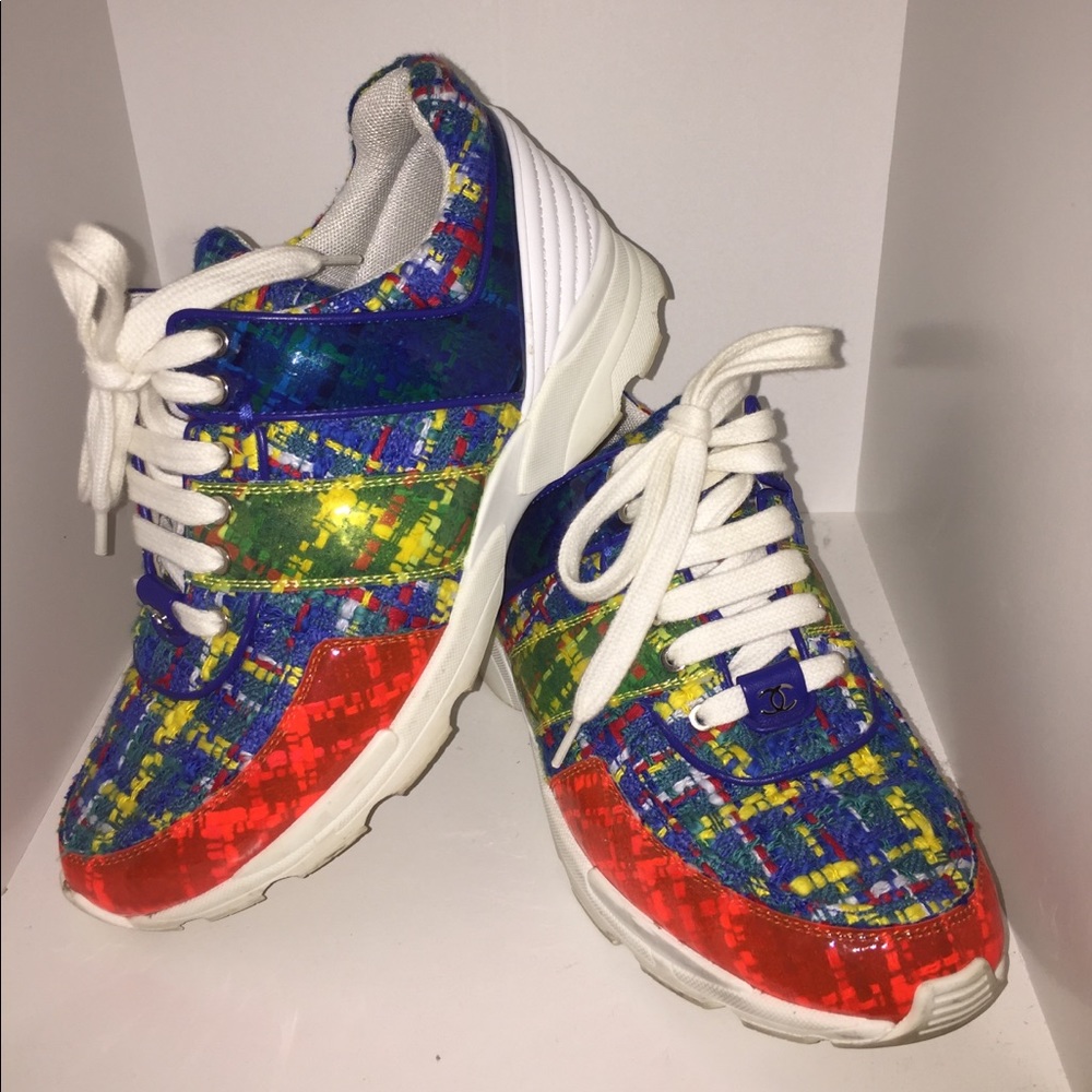 Chanel Tweed Sneakers